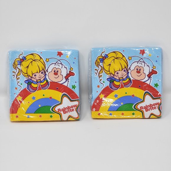 Hallmark Party Express Rainbow Brite Napkins Set of 2 - Picture 2 of 6
